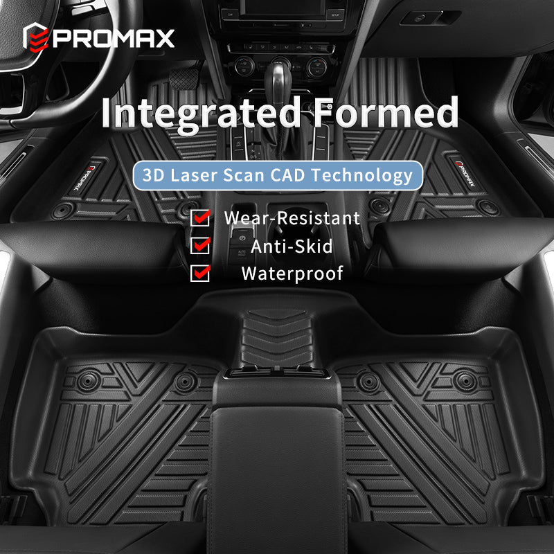 Floor Mats for 2015-2020 Honda Fit 1st & 2nd Row Black