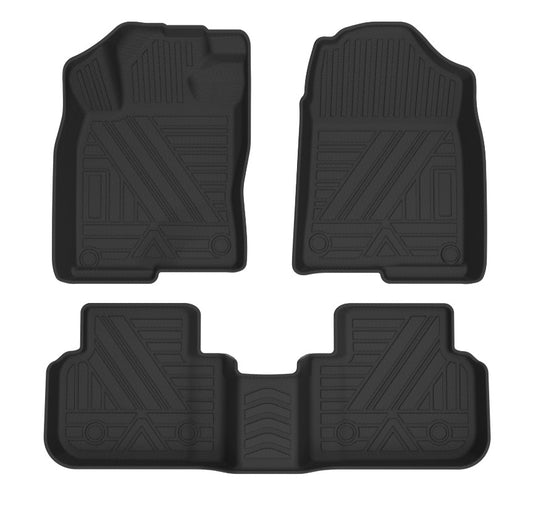 Floor Mats for 2022-2023 Honda Civic Gas Only 1st & 2nd Row Black