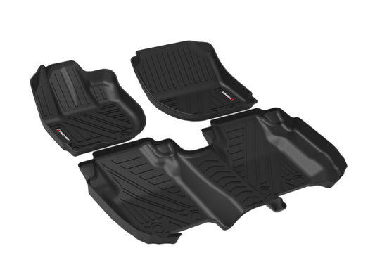 Tapis de sol pour Honda Fit 2015-2020 1ère et 2ème rangées noirs