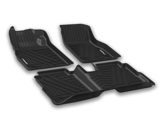 Tapis de sol pour Nissan Kicks 2018-2024 1ère et 2ème rangées noirs