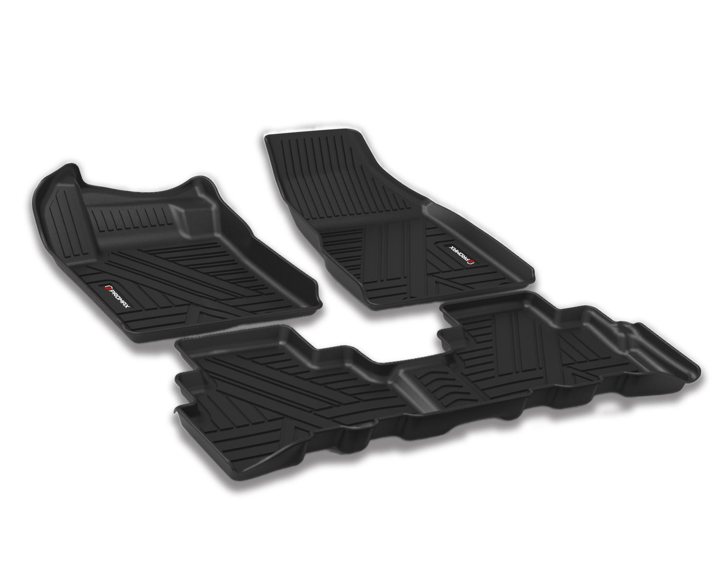 Tapis de sol pour Nissan Murano 2017-2024 1re et 2e rangées noirs