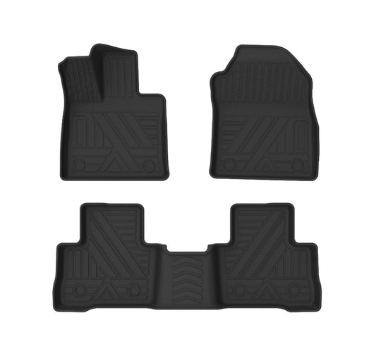 Floor Mats for 2021-2024 Toyota Venza 1st & 2nd Row Black