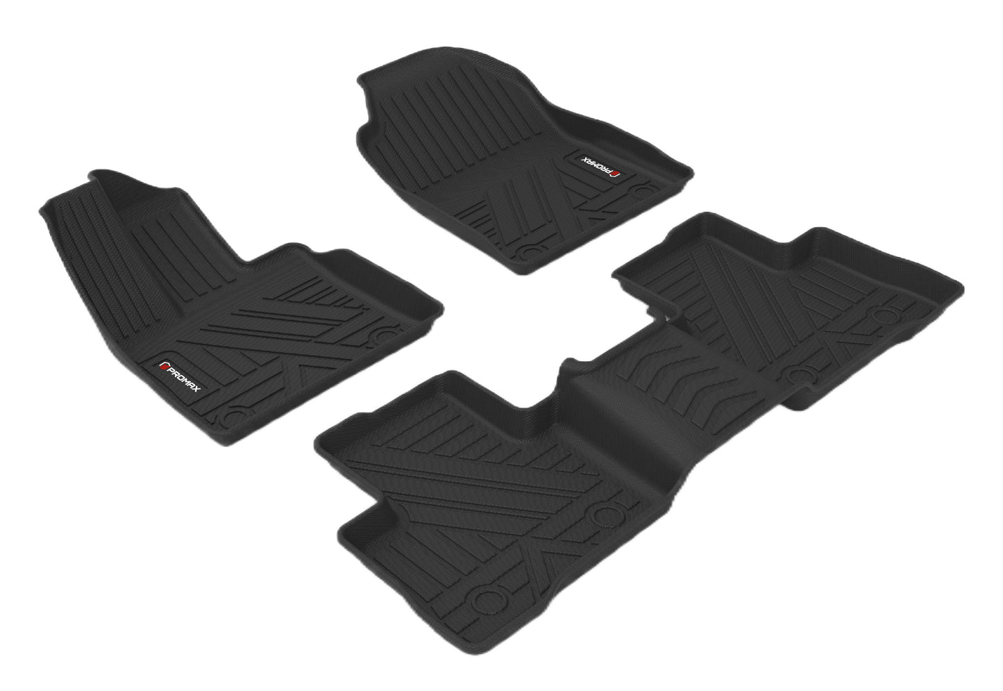 Tapis de sol pour Toyota Venza 2021-2024 1re et 2e rangées noirs