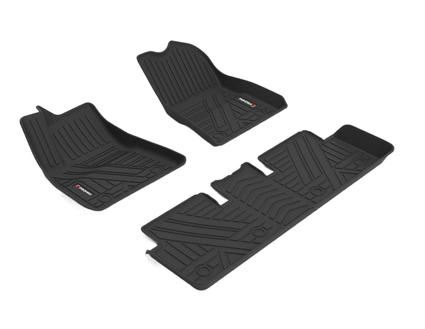 Tapis de sol pour Tesla Model 3 2021 – 2023, trois pièces, noir