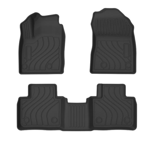 Floor Mats for 2022-2024 Mitsubishi Outlander 5 seater not for PHEV 1st & 2nd Row Black