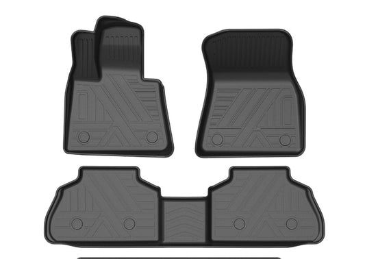 Floor Mats for 2019-2024 BMW X5 not for Hybrid 1st & 2nd Row Black