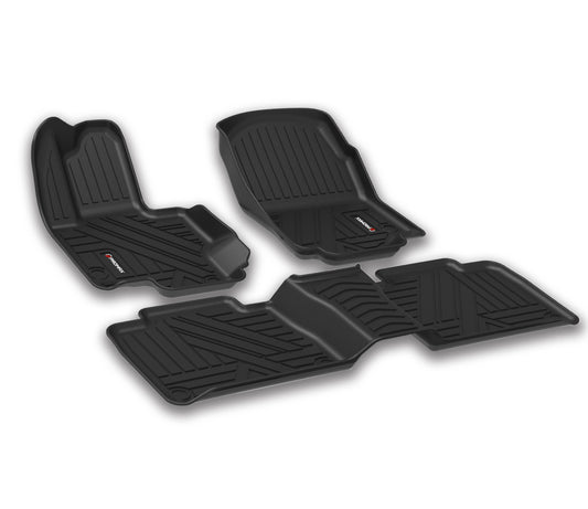 Tapis de sol pour BMW X5 2019-2024, pas pour hybride 1ère et 2ème rangée, noir