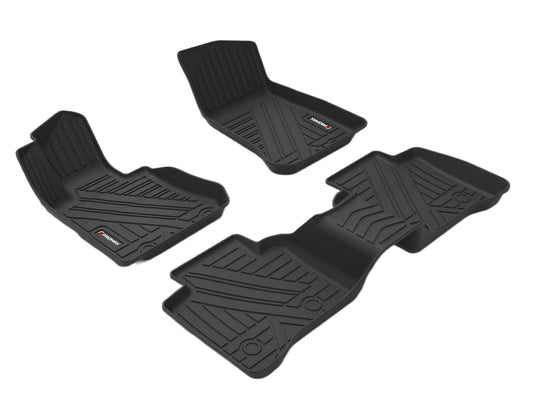 Tapis de sol pour Mercedes Benz Classe GLC 2016-2022 tous les modèles GLC300 GLC250 1ère et 2ème rangée Noir