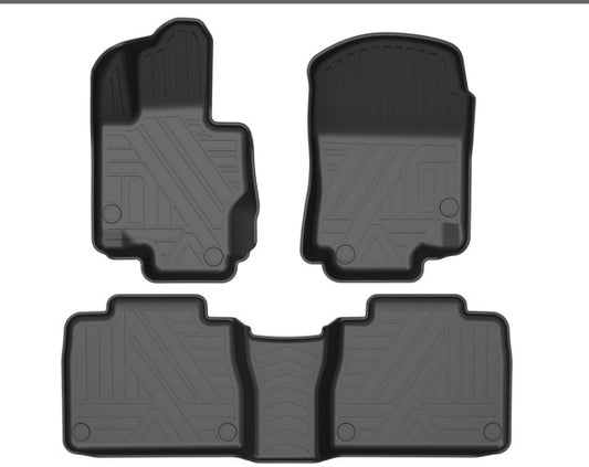 Floor Mats for 2020-2024 Mercedes Benz GLE 5 seater (NOT for Coupe) 1st & 2nd Row Black