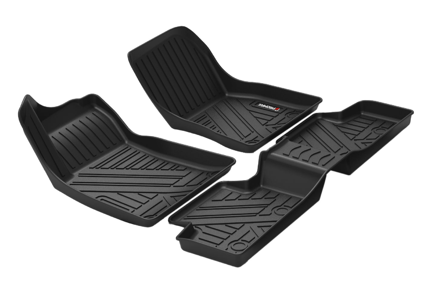 Tapis de sol pour Mercedes Benz GLB 5 places 2020-2023 1ère et 2ème rangée Noir