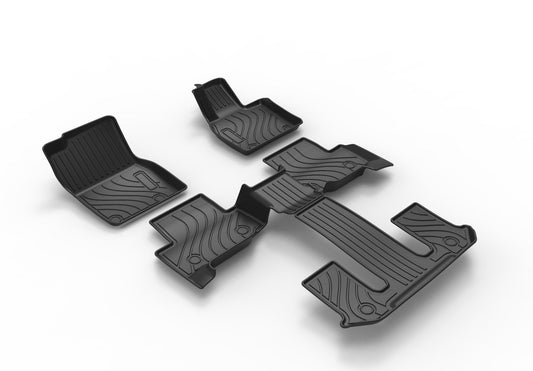 Floor Mats for 2024 2025 Mazda CX-90 PHEV 6&7 Seats(Plug in Hybrid) 1st & 2nd Row Black